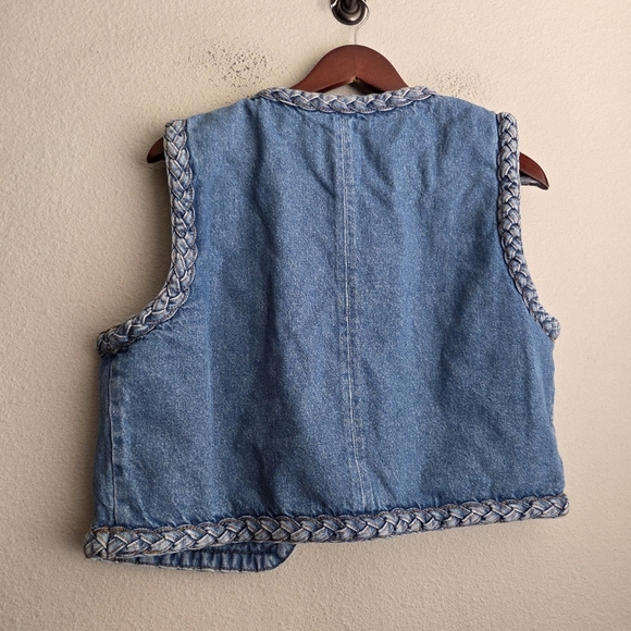 Sezane Abby Vest in Light Blue size 42 NWT - Picture 6 of 10